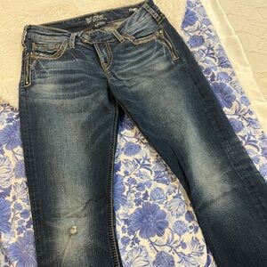 Silver Jeans Co. Dark Blue Skinny Jeans